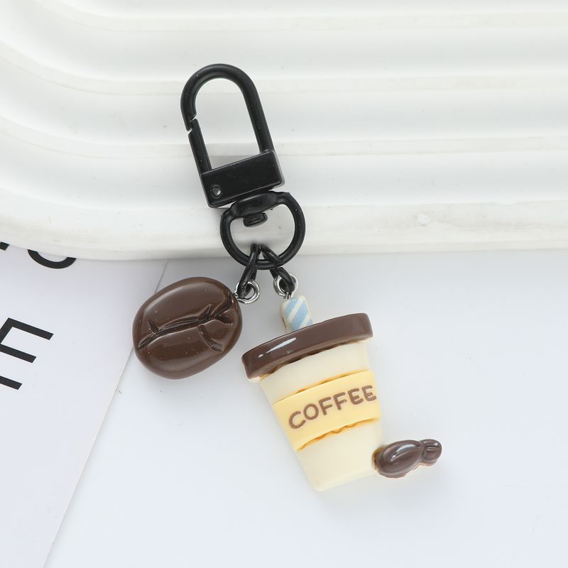 Cute Letter Synthetic Resin Buckle Keychain