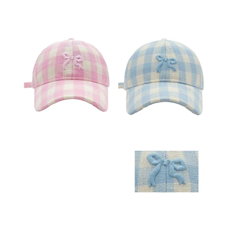 Women's Embroidery Cute Bow Knot Embroidery Curved Eaves Baseball Cap