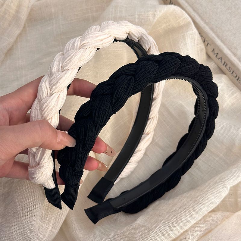 Women's Simple Style Classic Style Solid Color Cloth Braid Hair Band