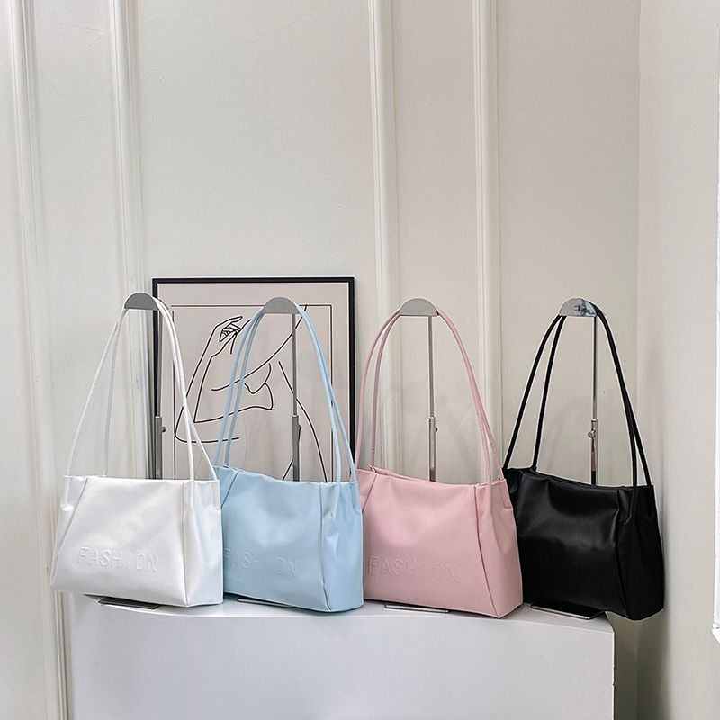 Mujeres Grande Cuero Sintético Color Sólido Estilo Clásico Hebilla Magnética Bolsas De Hombro