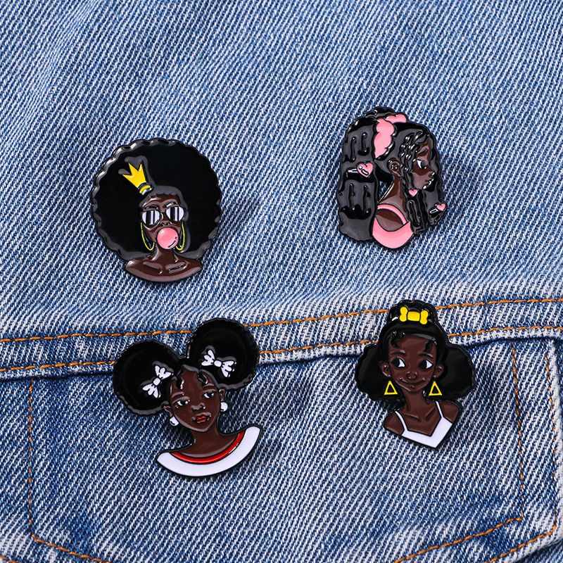 Diseño Original Personaje Animado Aleación Esmalte Unisexo Broches