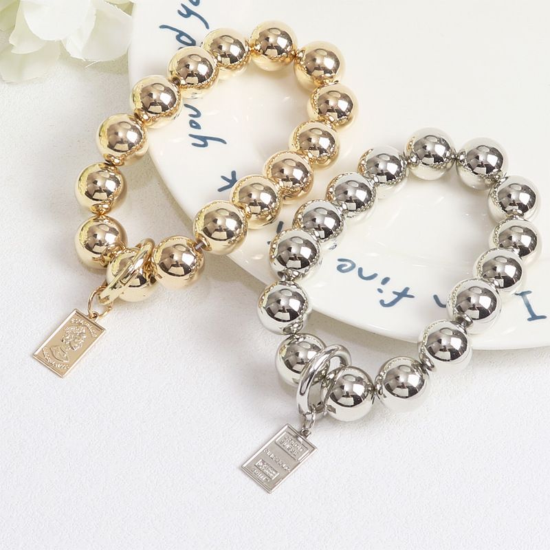 Basic Moderner Stil Klassischer Stil Runden Einfarbig Perlen Überzug Taschenanhänger Schlüsselbund