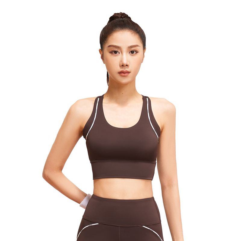 Simple Style Solid Color Polyester U Neck Active Tops Vest
