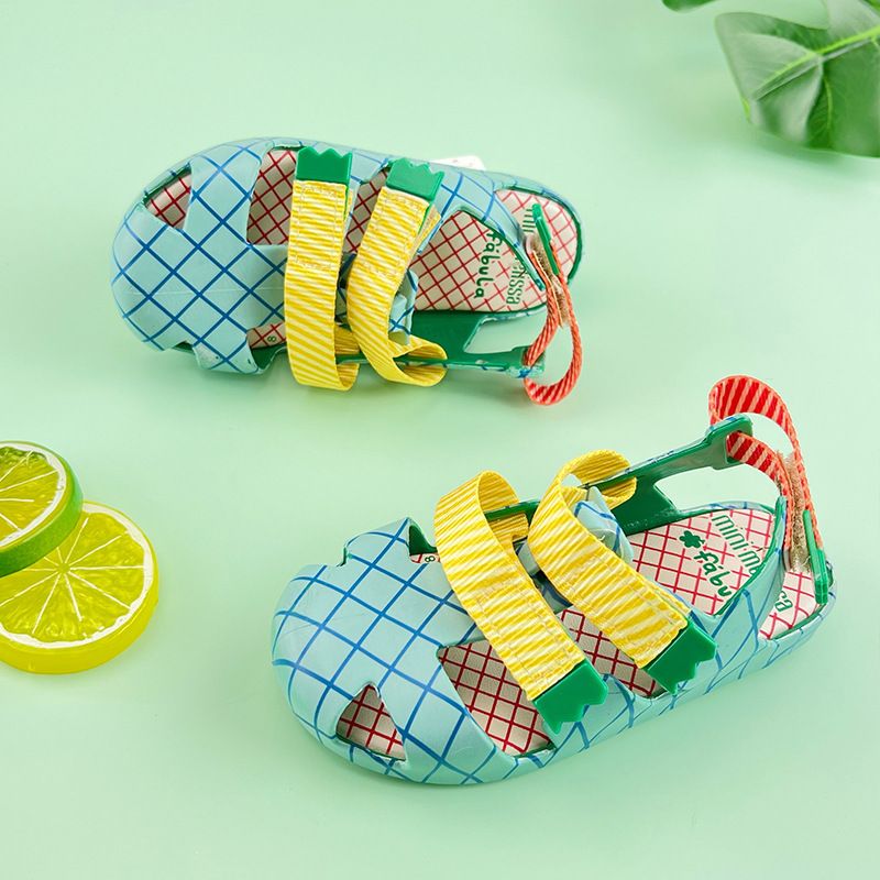 Unisex Casual Ditsy Floral Round Toe Casual Sandals