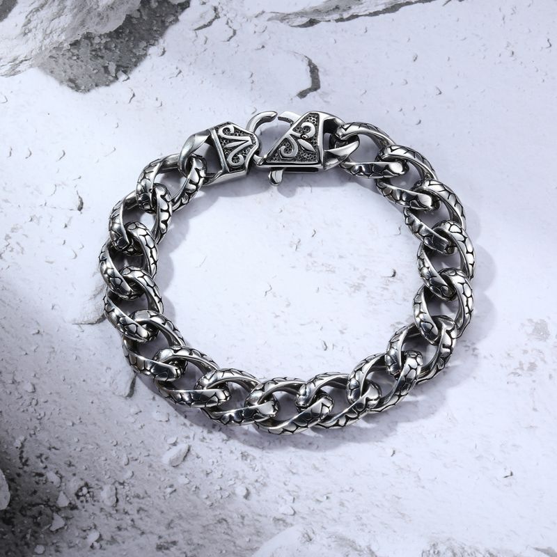 Casual Simple Style Solid Color 304 Stainless Steel Unisex Bracelets