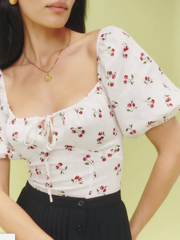 Women's Blouse Short Sleeve T-Shirts Printing Vacation Cherry
