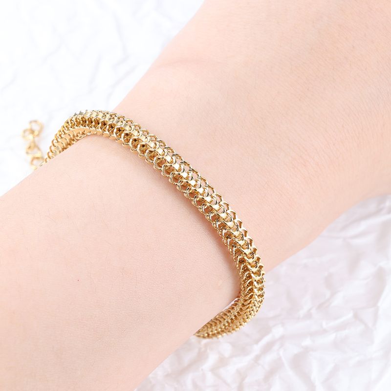 304 Stainless Steel Simple Style Classic Style Solid Color Bracelets