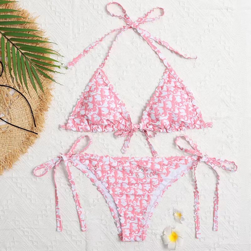 Women's Ditsy Floral Backless 2 Piece Set Bikinis