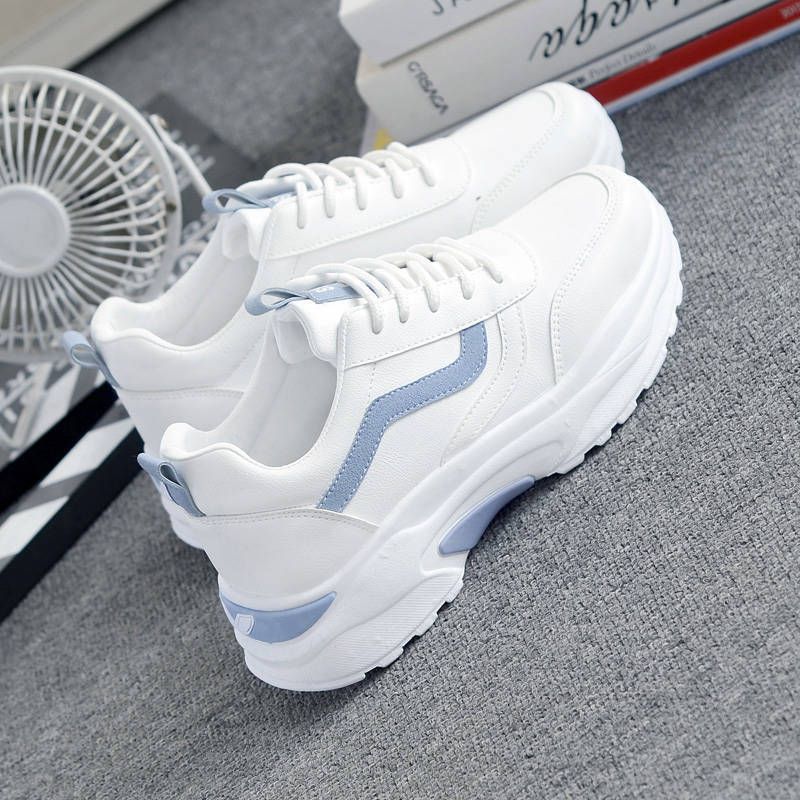Mode Sportschuhe Frauen Farblich Passende Einfache Weiße Schuhe Frauen