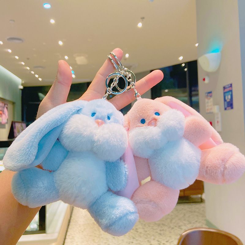 Cute Rabbit Plush Women's Bag Pendant Keychain