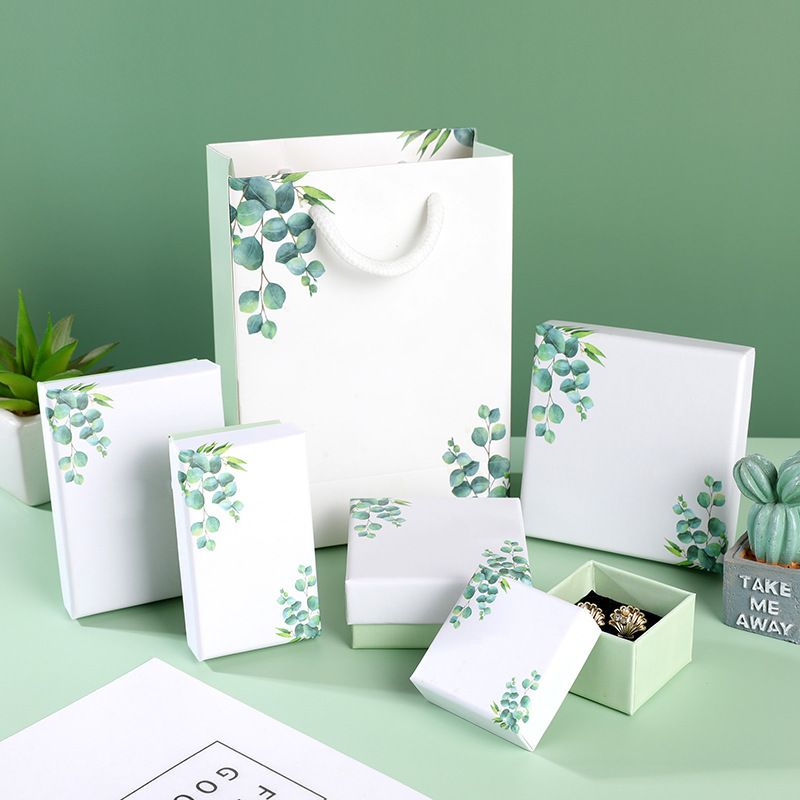 Sweet Leaves Paper Jewelry Boxes