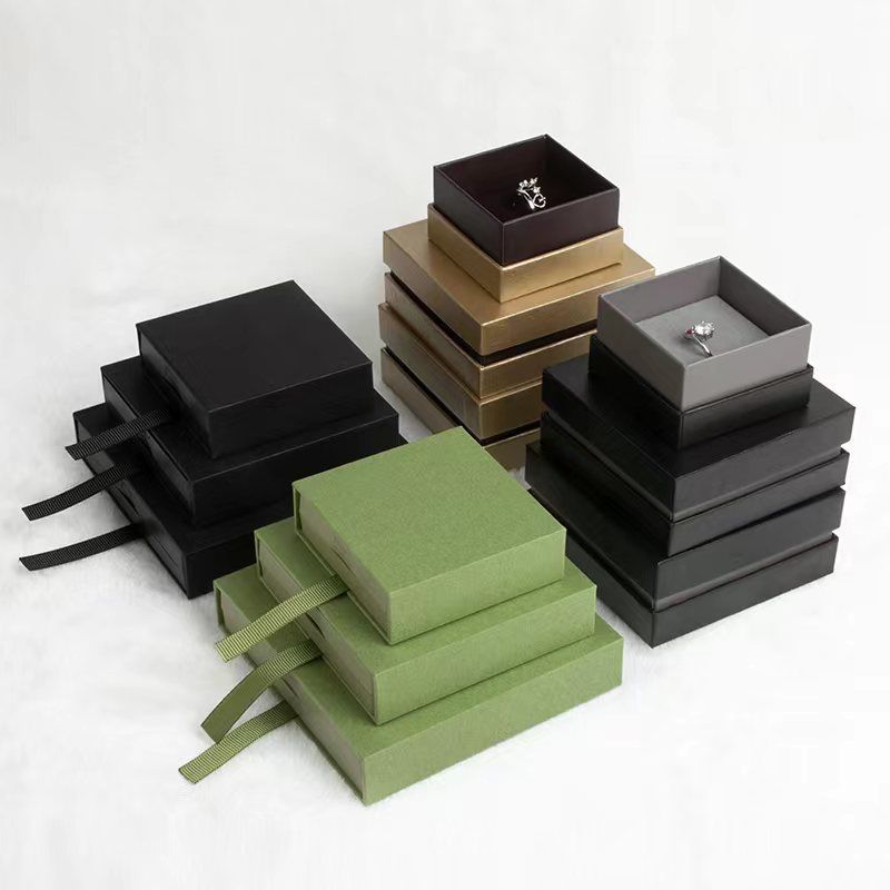 Style Simple Couleur Unie Matériau Composite Boîtes À Bijoux 1 Pièce