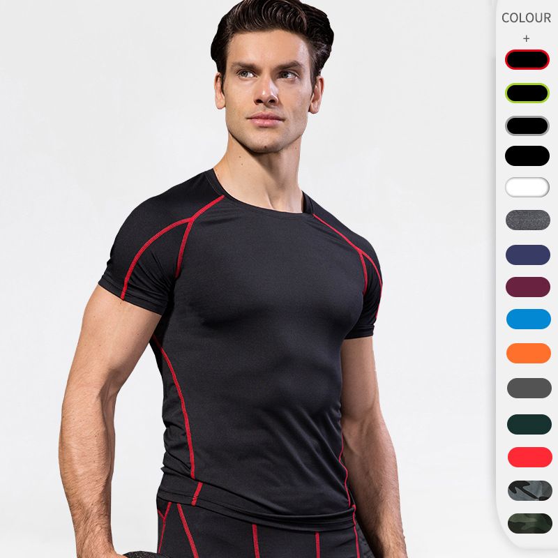 Sports Solid Color Polyester Polyester Spandex Round Neck Active Tops T-shirt