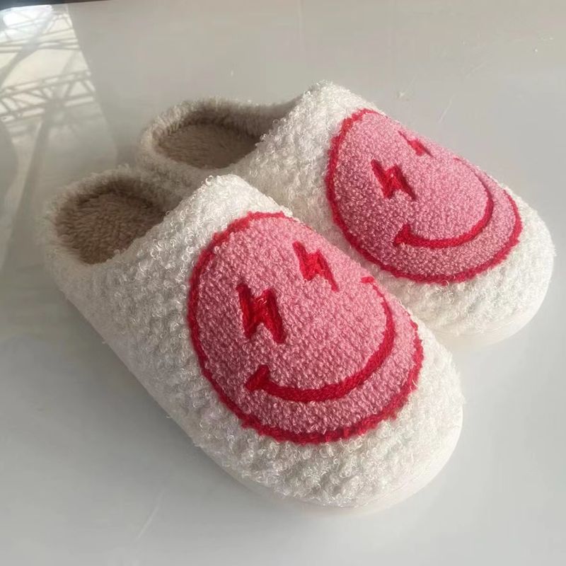 Women's Vacation Solid Color Round Toe Cotton Slippers
