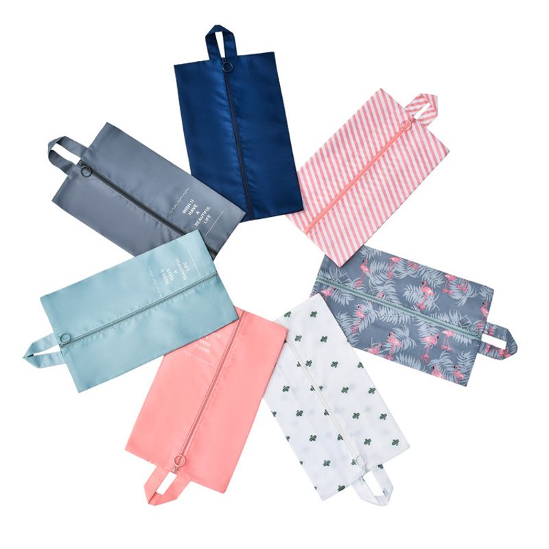 Casual Solid Color Polyester Storage Bag