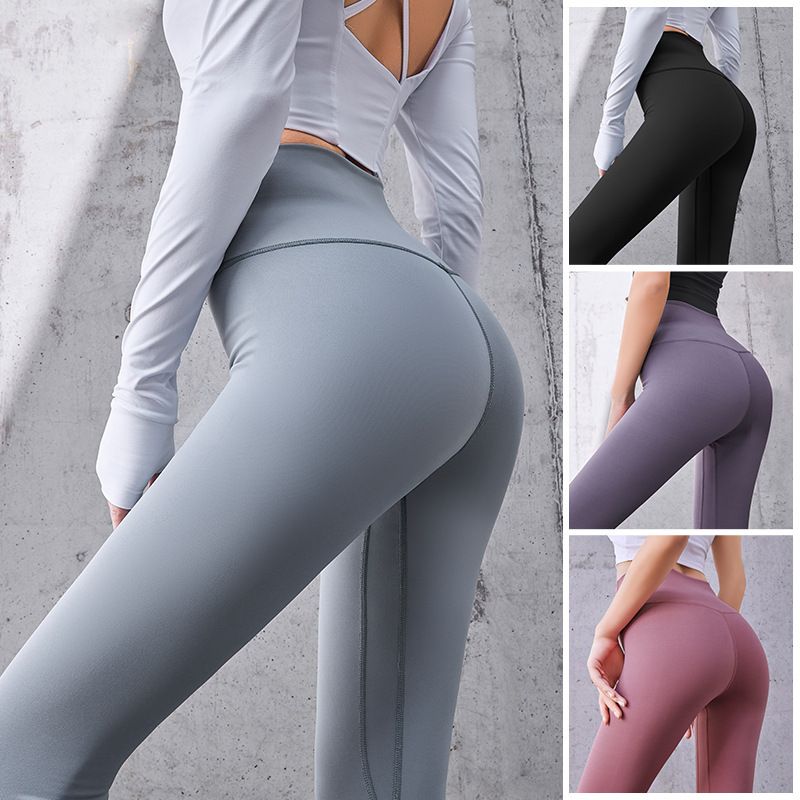 Simple Style Solid Color Spandex Polyester Active Bottoms Leggings