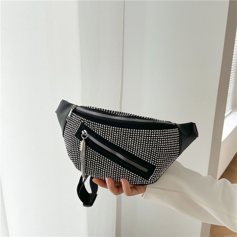 Women's Classic Style Solid Color Pu Leather Waist Bags