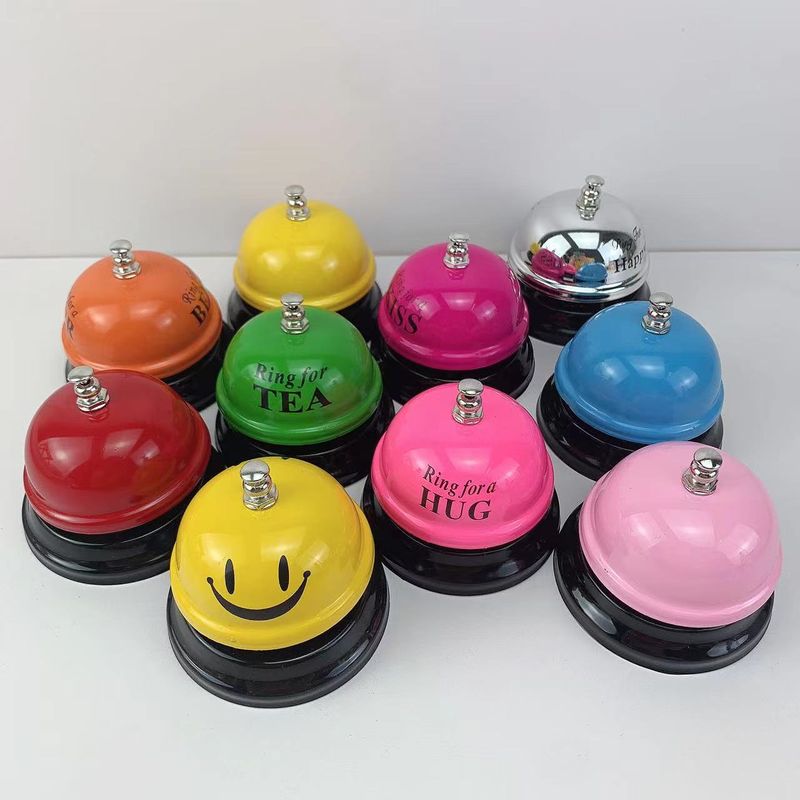 Cute Iron Letter Smiley Face Bell