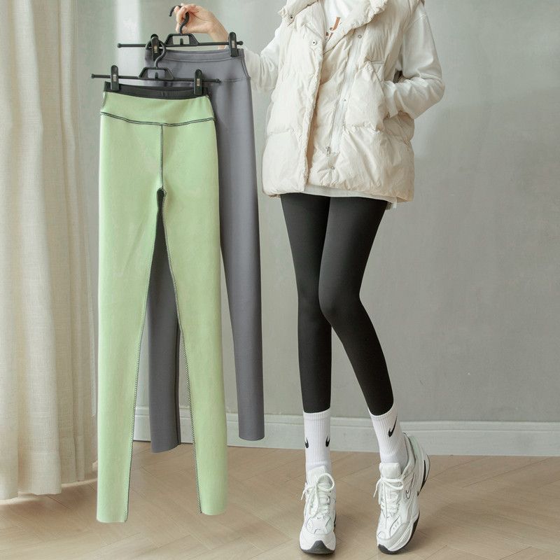 Women's Daily Casual Solid Color Ankle-length Leggings