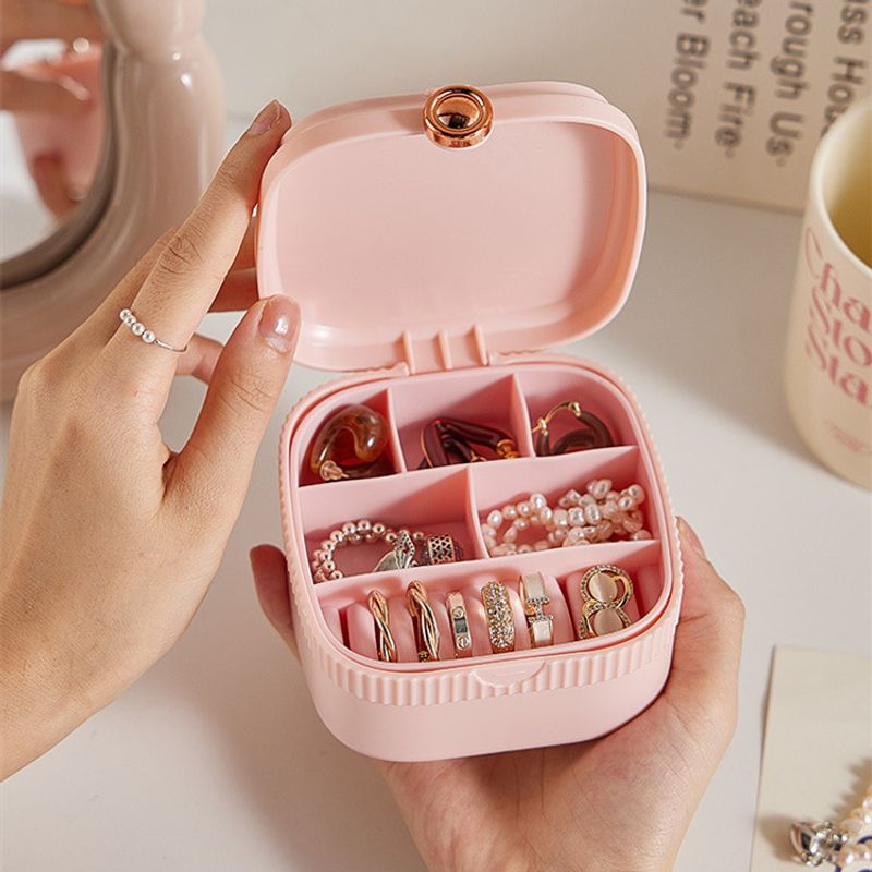 Casual Cute Solid Color PP TPR Jewelry Boxes 1 Piece