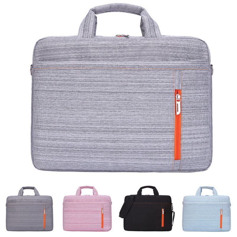 Unisex Fashion Solid Color Polyester Waterproof Briefcases