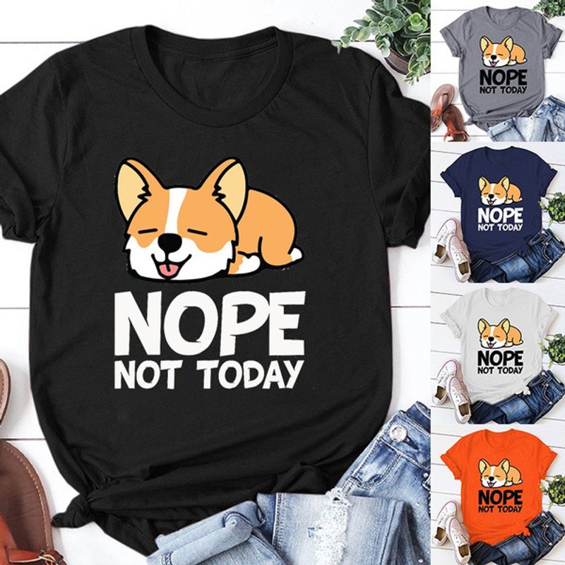 Women's T-shirt Short Sleeve T-shirts Printing Streetwear Dog
