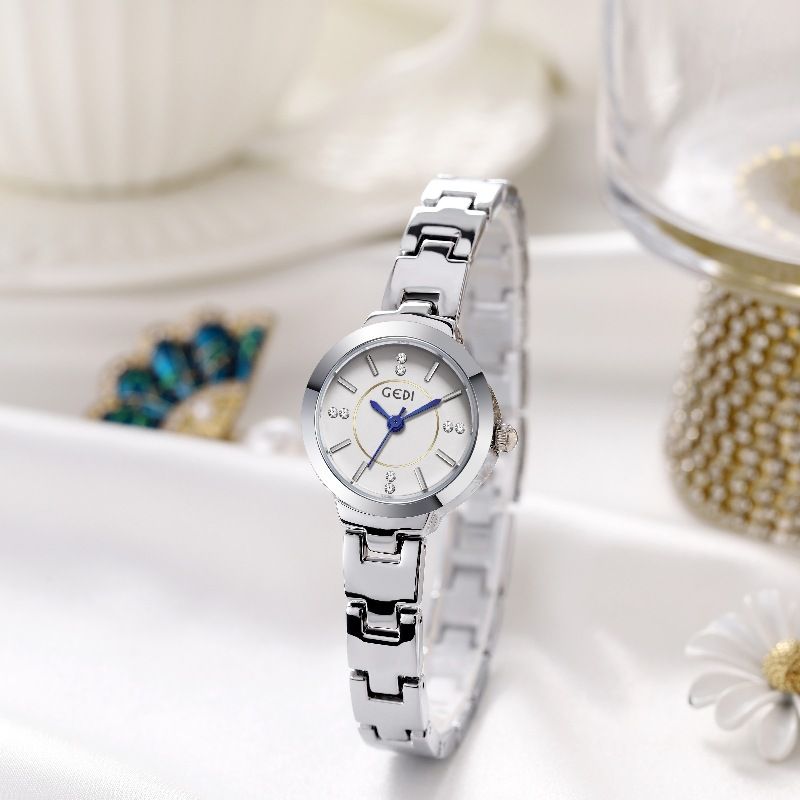 Simple Style Classic Style Solid Color Jewelry Buckle Quartz Women's Watches