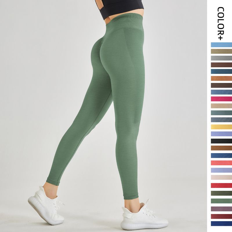 Simple Style Solid Color Nylon Cotton Blend Patchwork Active Bottoms Jogger Pants