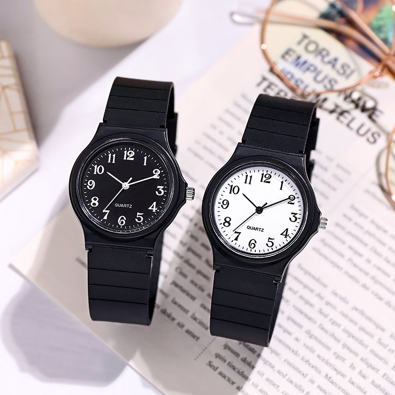 Simple Style Solid Color Buckle Quartz Women's Watches