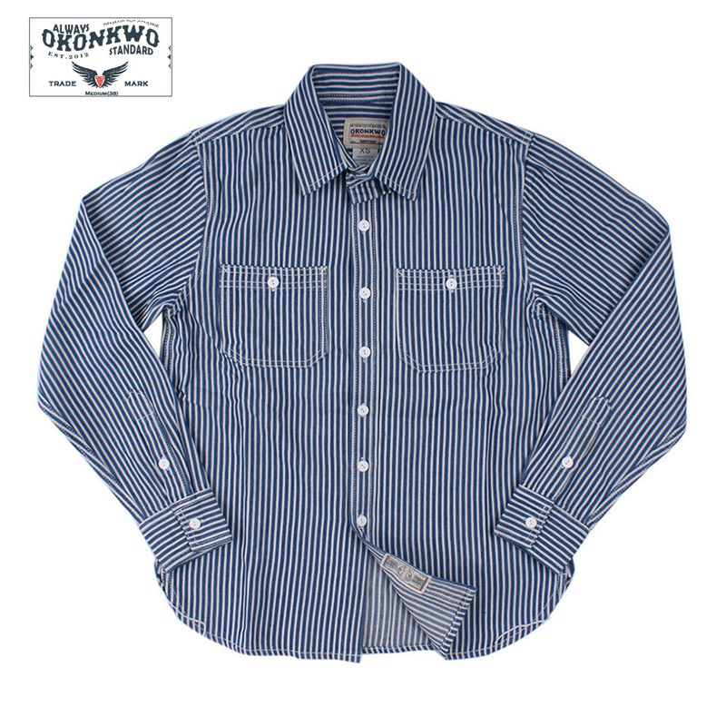 Men's Stripe Blouse Men's Clothing