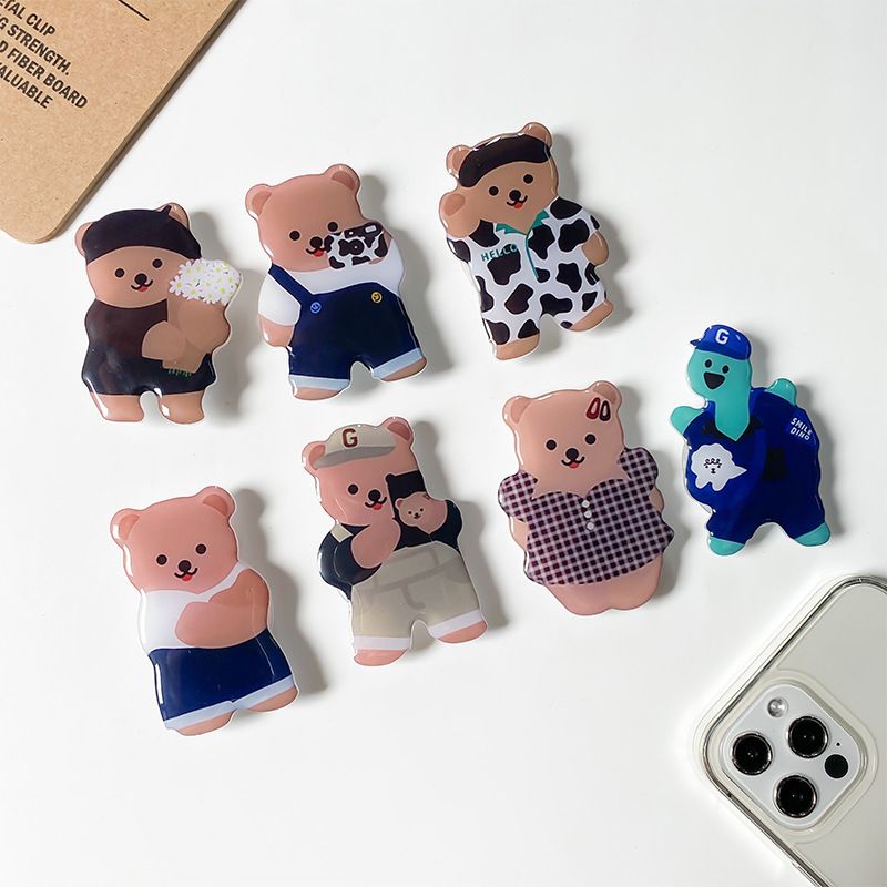 Cute Bear Arylic Universal Phone Cases