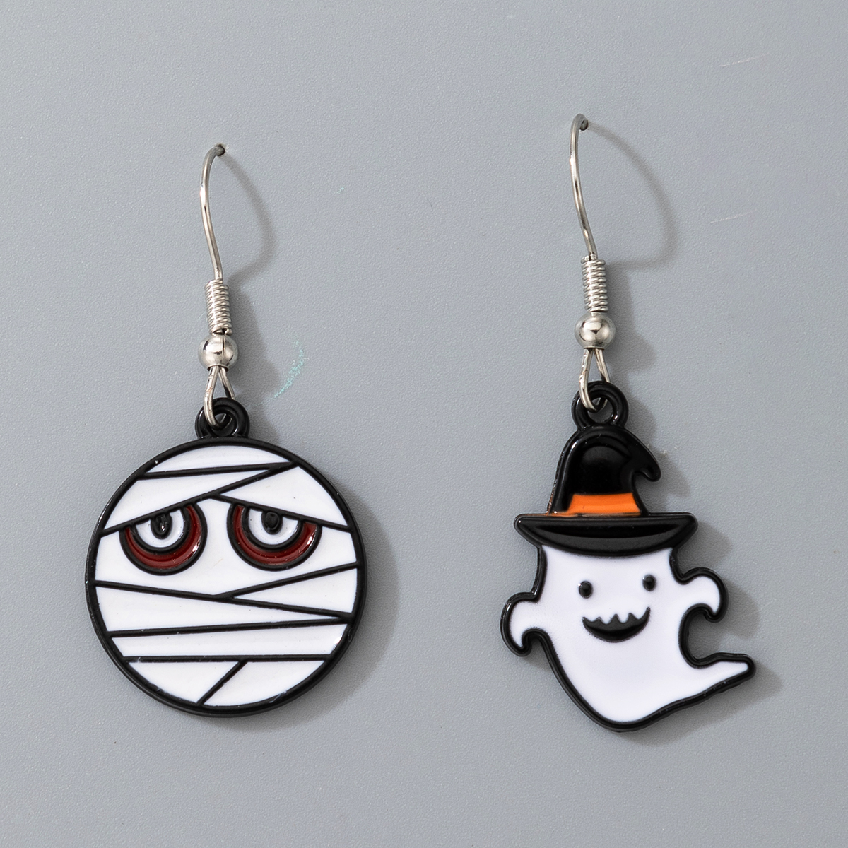 Fashion Cartoon Pumpkin Ghost Alloy Halloween Earrings display picture 1