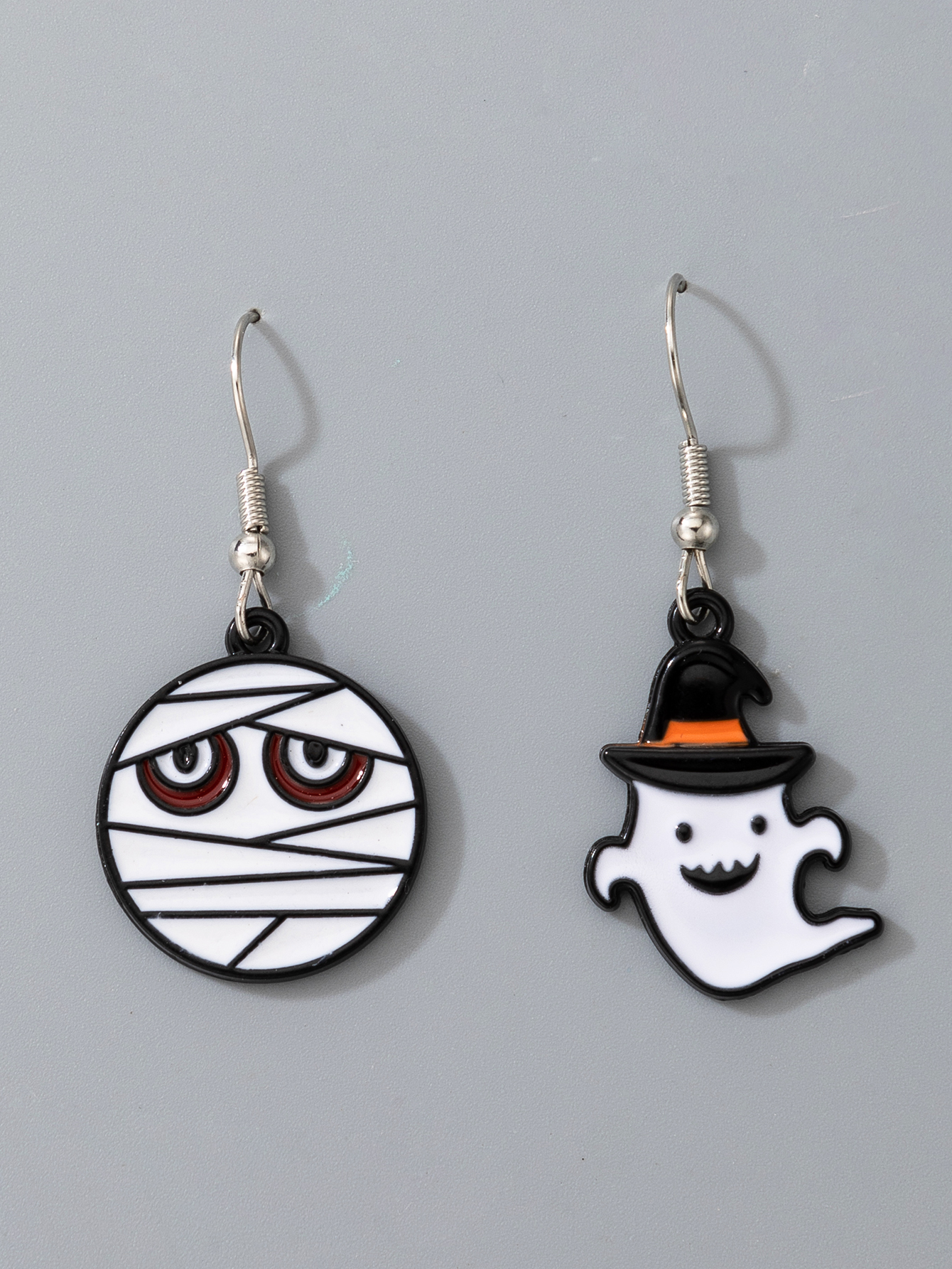 Fashion Cartoon Pumpkin Ghost Alloy Halloween Earrings display picture 3
