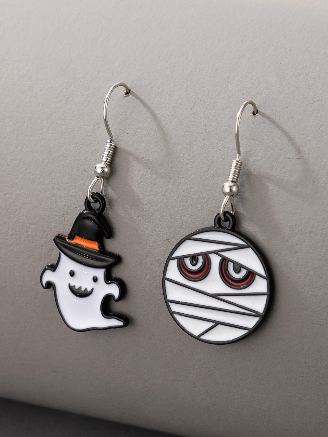 Fashion Cartoon Pumpkin Ghost Alloy Halloween Earrings display picture 4