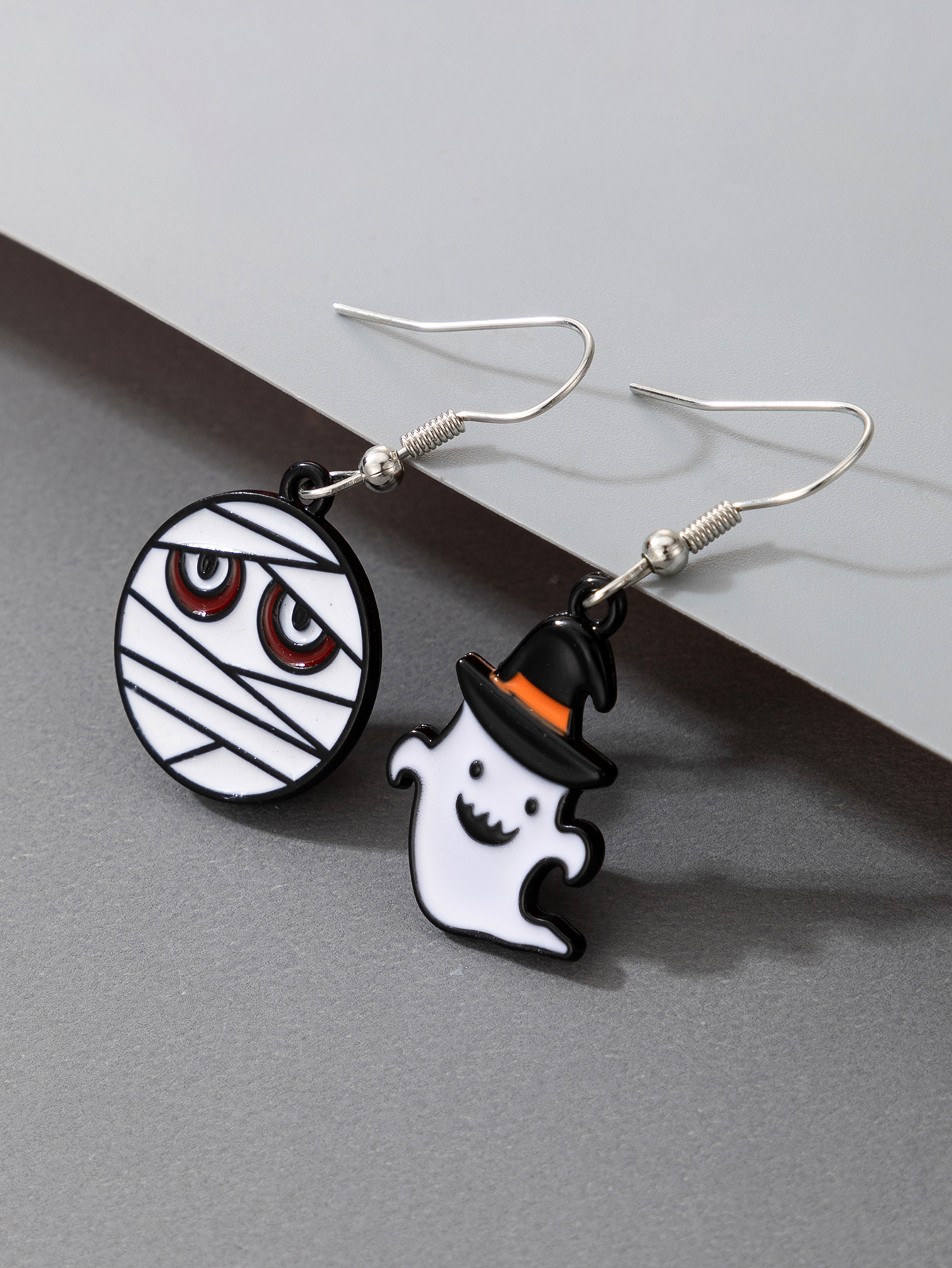 Fashion Cartoon Pumpkin Ghost Alloy Halloween Earrings display picture 5