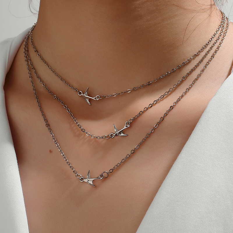 New Bird Multi-layer Necklace display picture 2