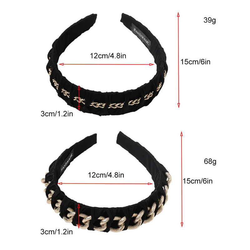 Alloy Metal Chain Winter Headband Hair Accessories display picture 1