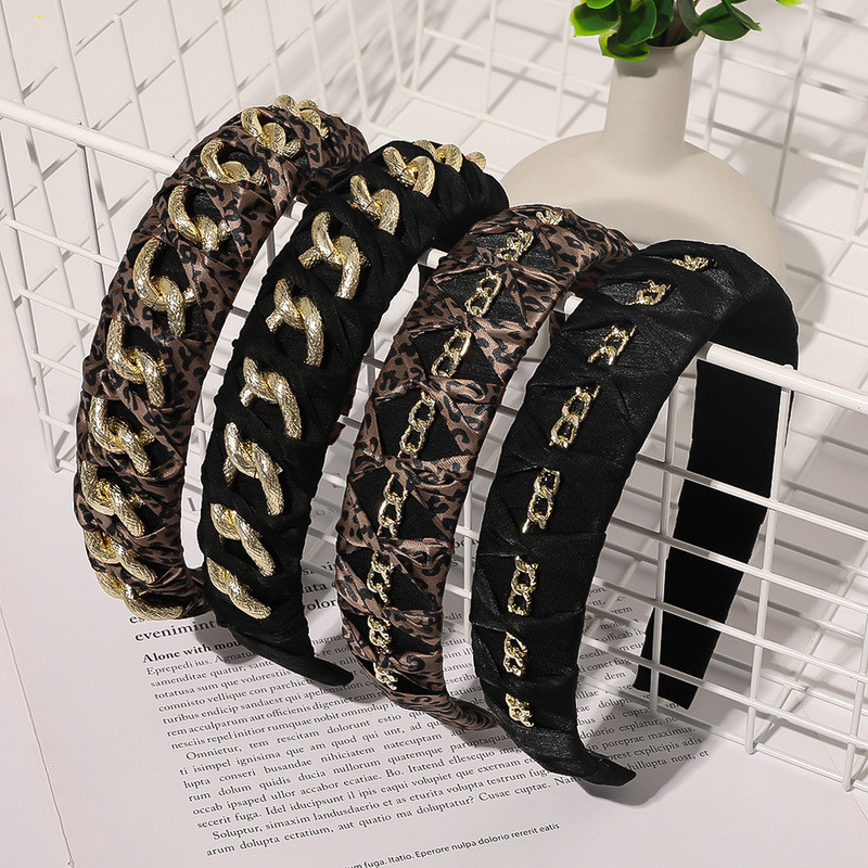 Alloy Metal Chain Winter Headband Hair Accessories display picture 6