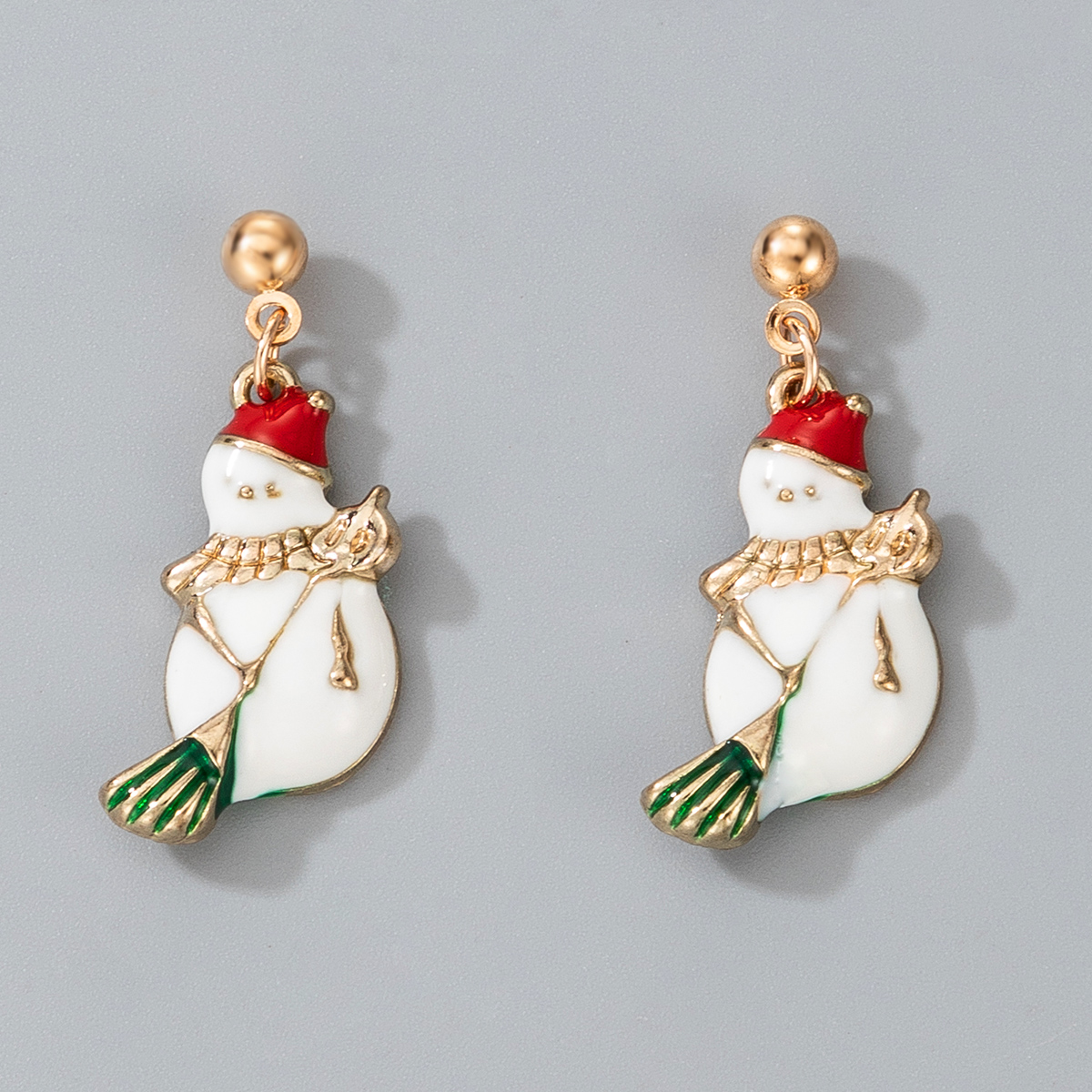 Boucles D&#39;oreilles Mode Mignon Bonhomme De Neige De Noël display picture 5