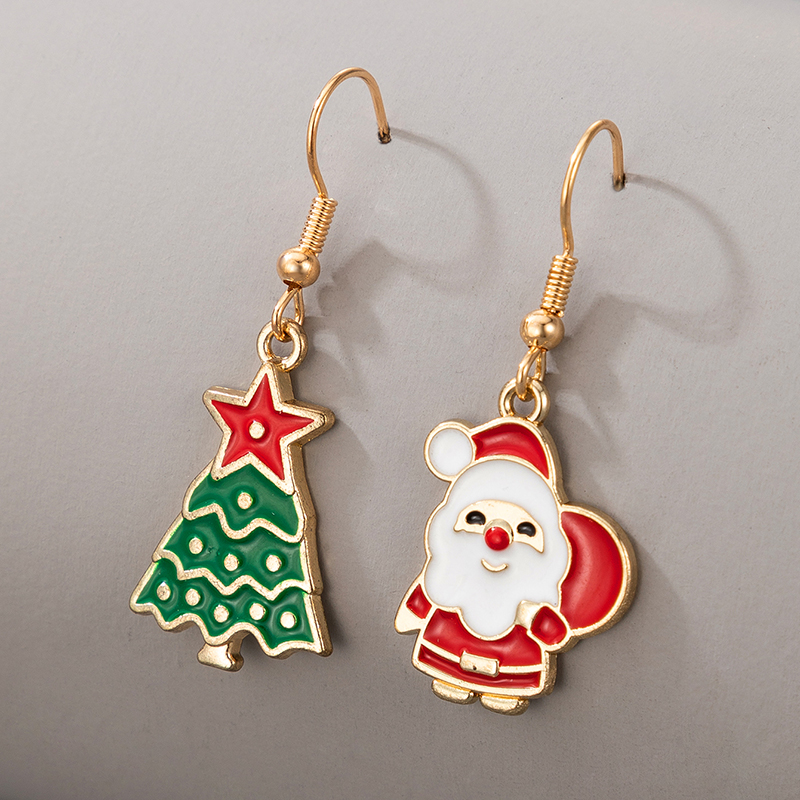 Cute Christmas Santa Claus Pendant Earrings display picture 2