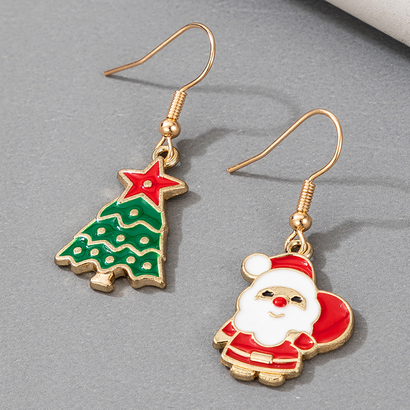 Cute Christmas Santa Claus Pendant Earrings display picture 4