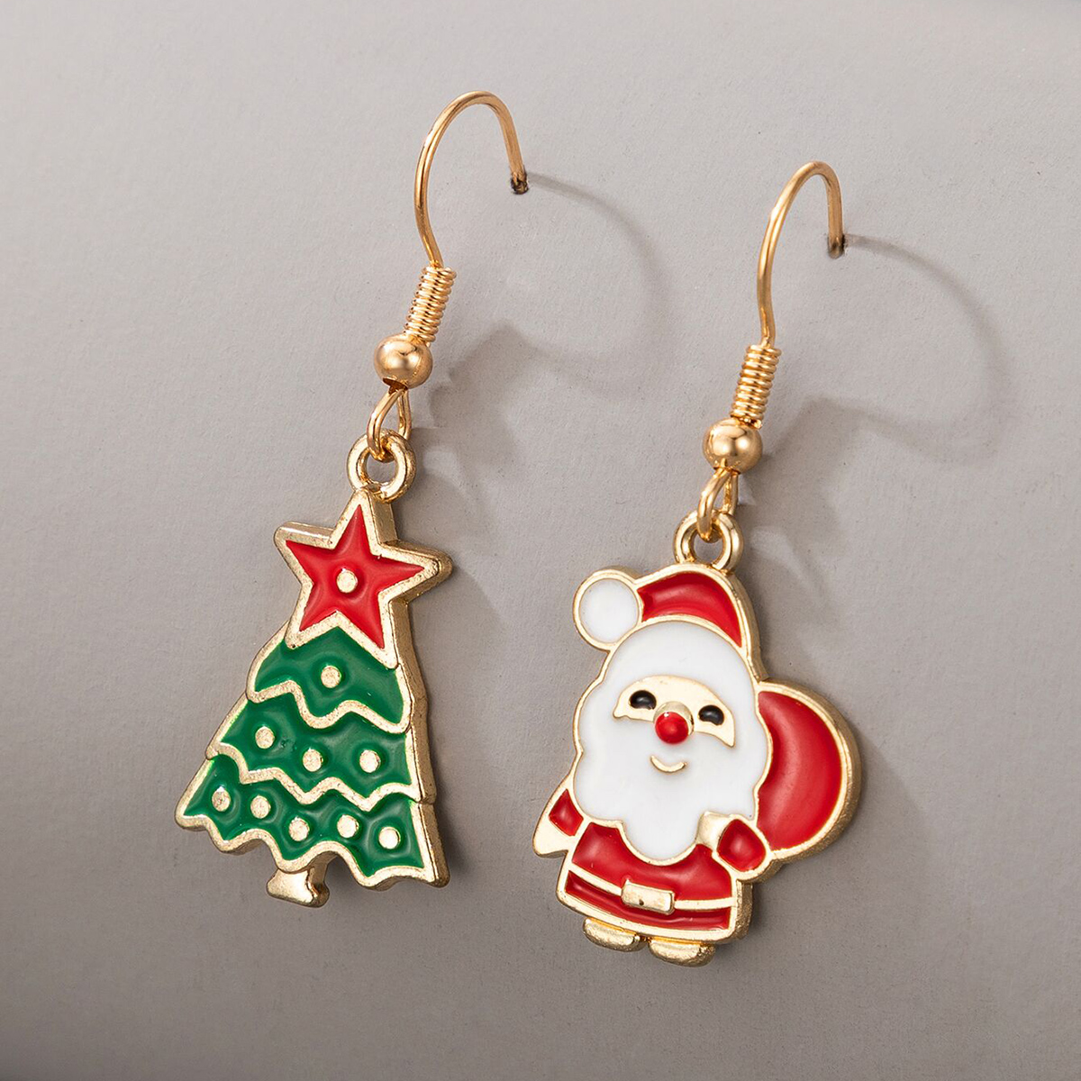 Cute Christmas Santa Claus Pendant Earrings display picture 5