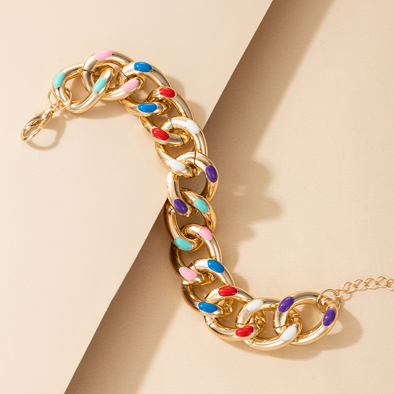 Thick Chain Adjustable Bracelet display picture 4