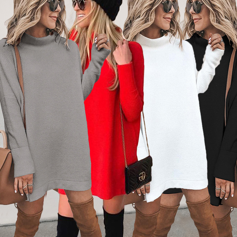 Casual Long-sleeved Round Neck Dress display picture 2