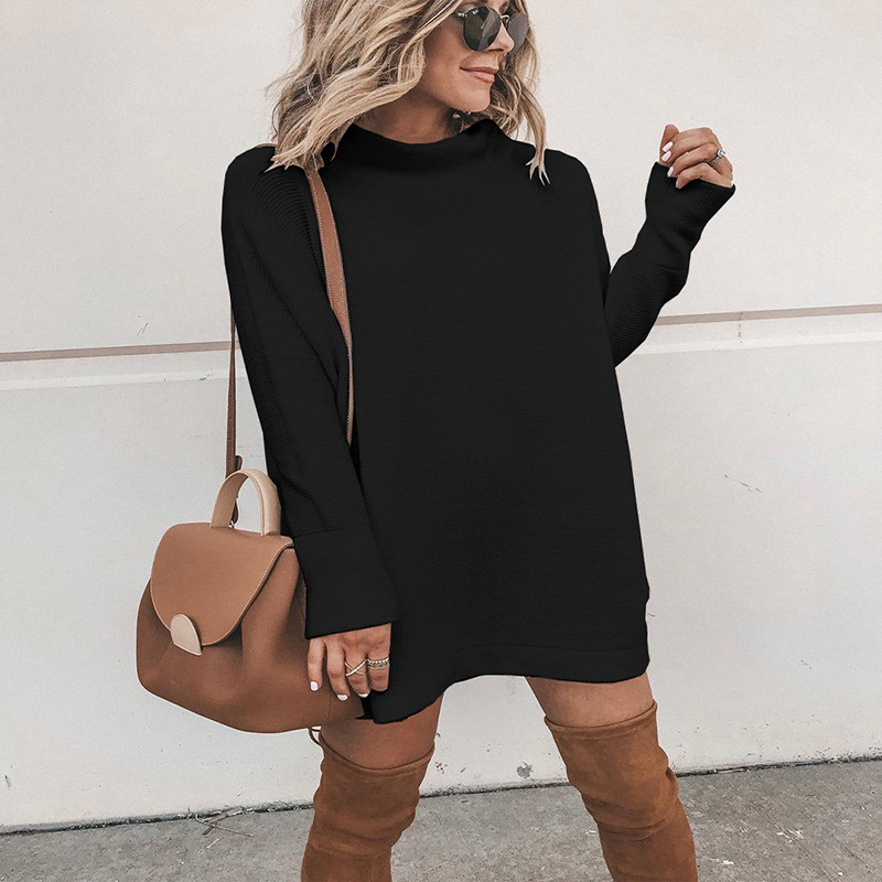 Casual Long-sleeved Round Neck Dress display picture 7