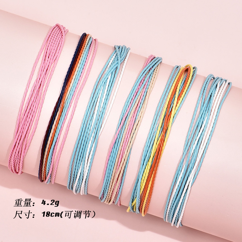 Simple  New   Color Braided Hand Rope display picture 4