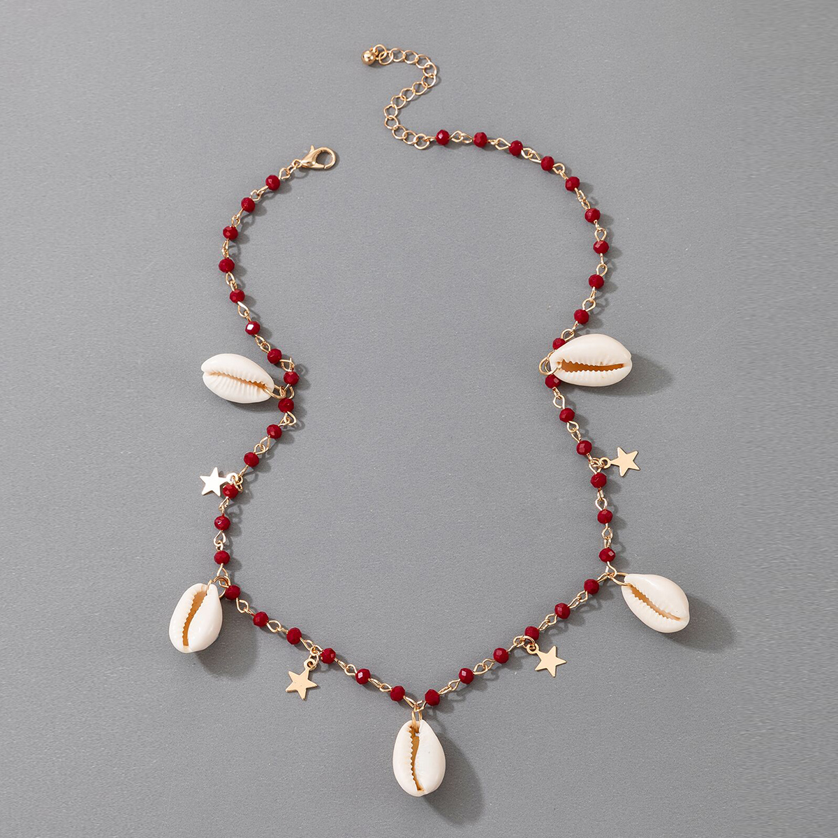 Collier Étoile Exagérée Rétro À Géométrie Coquille Bohème display picture 4