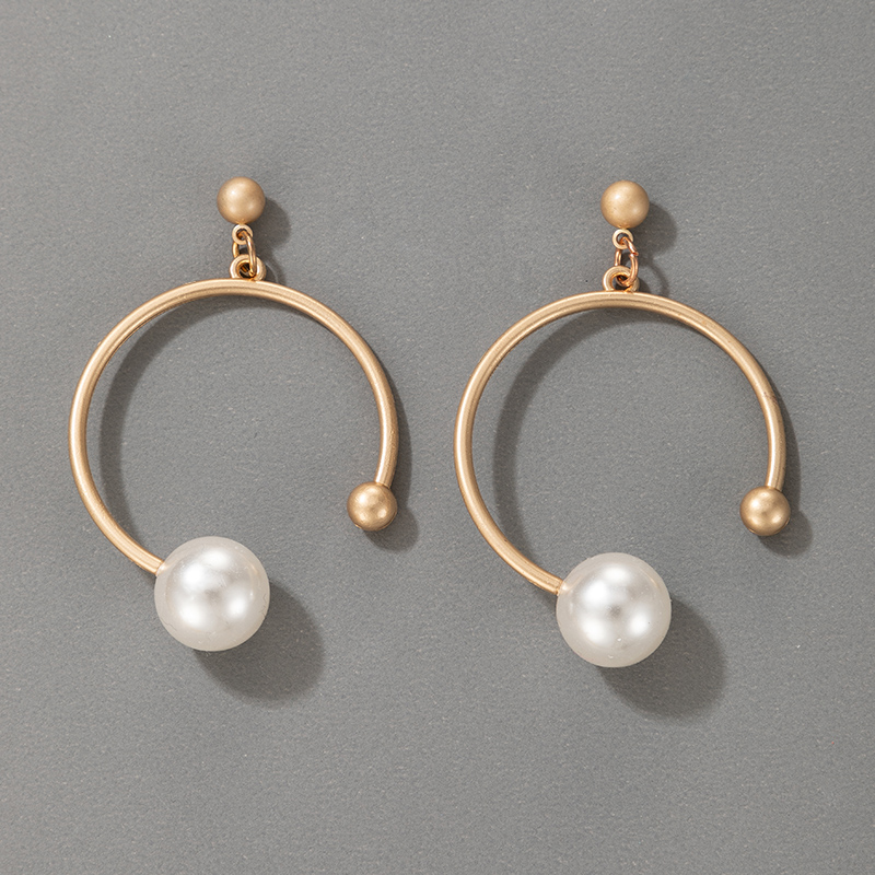 Drop Oil Imitation Pearl Earrings display picture 13