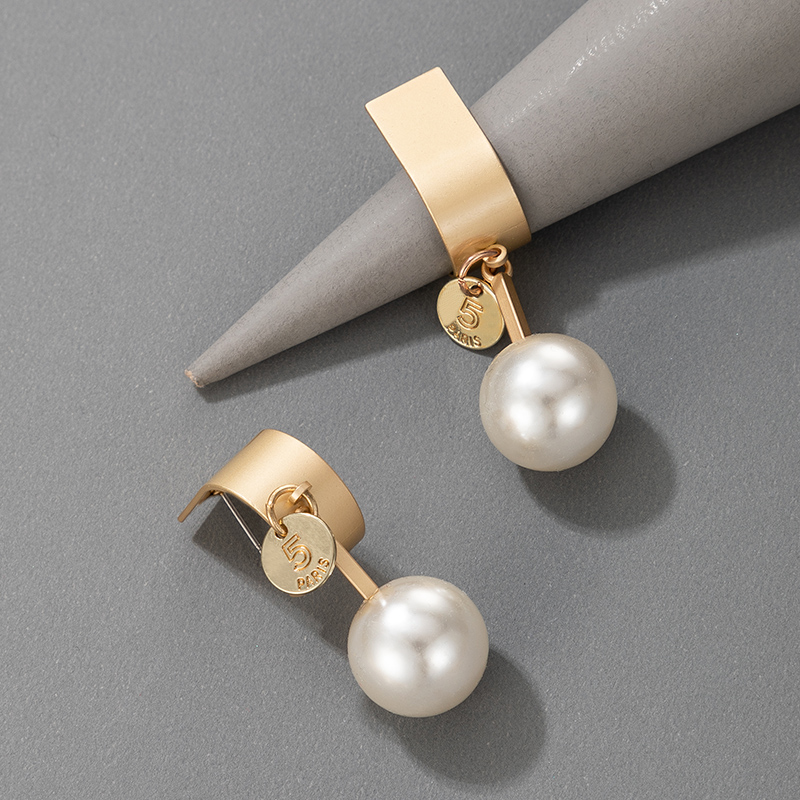 Drop Oil Imitation Pearl Earrings display picture 14