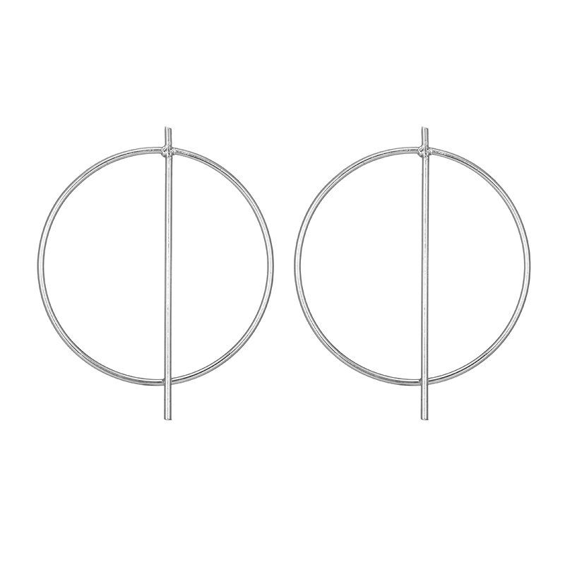 Circle Geometric Earrings display picture 1